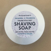 Load image into Gallery viewer, Lavender and Rosemary Shaving Soap