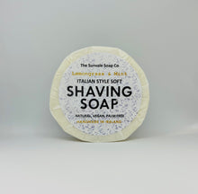 Load image into Gallery viewer, Lemongrass and Mint Shaving Soap